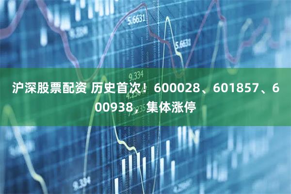 沪深股票配资 历史首次！600028、601857、600938，集体涨停