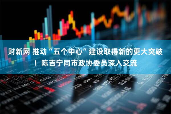 财新网 推动“五个中心”建设取得新的更大突破！陈吉宁同市政协委员深入交流