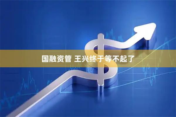 国融资管 王兴终于等不起了