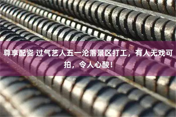尊享配资 过气艺人五一沦落景区打工，有人无戏可拍，令人心酸！
