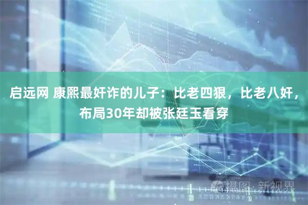 启远网 康熙最奸诈的儿子:比老四狠,比老八奸,布局30年却被张廷玉看穿
