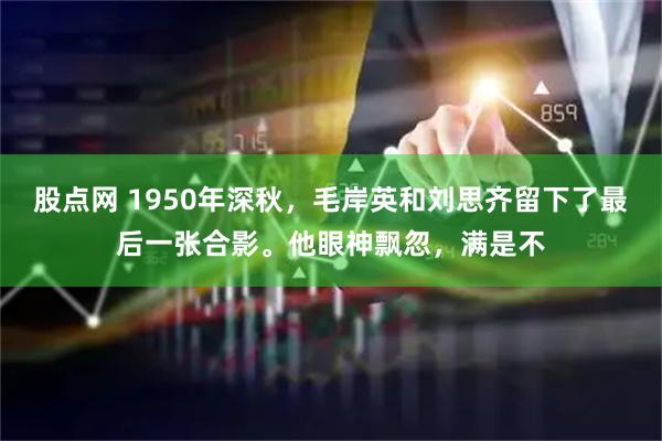 股点网 1950年深秋，毛岸英和刘思齐留下了最后一张合影。他眼神飘忽，满是不