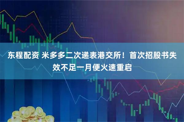 东程配资 米多多二次递表港交所！首次招股书失效不足一月便火速重启
